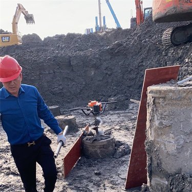 建筑用螺旋钻机 管桩芯取土机独立清桩孔一干二净