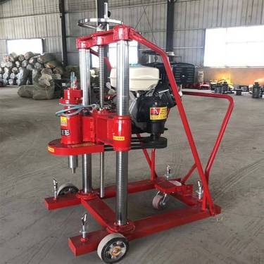 燃油式取芯机 地脚螺丝款汽油钻机 框架式路面钻孔机