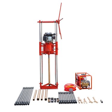 20米岩层钻孔取芯机可搭配钻机小型背包钻机单人立式勘探设备