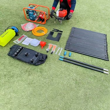 小型地质勘察取芯钻探机轻便汽油款岩土层小空间山地立式背包钻机