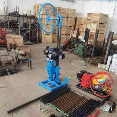 便携式取样钻机 大功率汽油工程钻探机 20米岩石钻孔取芯机
