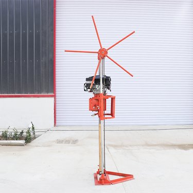 地质勘探20型背包钻机轮式提升取芯钻机便携拆卸30米勘探钻机