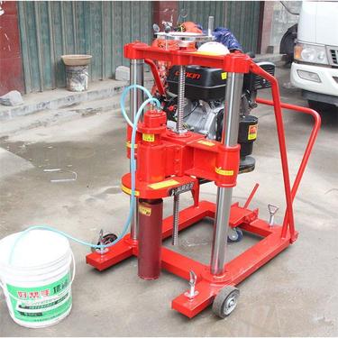 陕西省汽油动力钻孔取芯机沥青检测水钻机