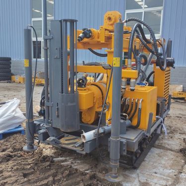 JDL-280机械顶驱水气两用钻机 履带地质勘探取芯钻井机 可标贯取土