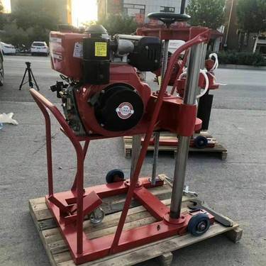 砼路面钻孔取芯机 路面浅孔钻机 汽油水钻机