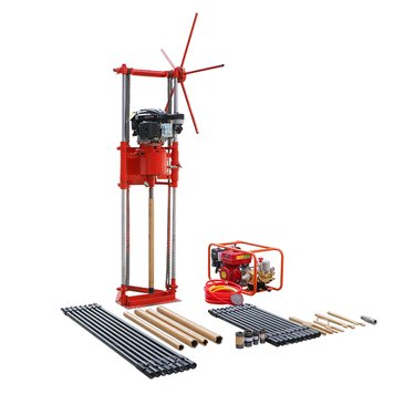 手持式取芯勘探钻机轻便式岩石打孔背包钻机土层开孔取样机