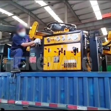 恒旺绳索取芯钻机400型出口专车发货现货顶驱液压