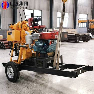 华夏巨匠XYX-200拖挂式岩芯钻机轮式钻机岩石取芯钻机矿探钻机