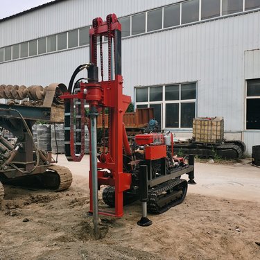 拧地钉钻机 农村光伏支架打桩机 勘探取芯潜孔钻机 速度快