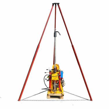 供应便携式地质勘探钻机 小型地质取芯钻探机QBY-50B轻便50钻