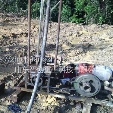 智创XM70柴油动力轻便取芯取样钻机 小型柴油打井机 平原家用