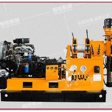 恒旺岩芯钻机600米深地质工程勘探取芯钻机 液压水井钻机
