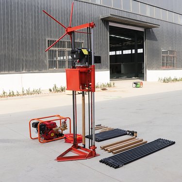 30米立式取芯钻机移动轻便工程勘察取样小钻机野外山地勘探钻