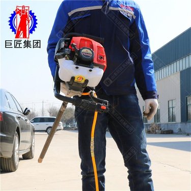 现货岩石勘探钻机便携式单人背包钻机小型手持式环境勘探取芯钻机