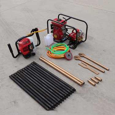 10手持式背包钻机野外山里用内燃式取芯钻机便携单人钻孔机