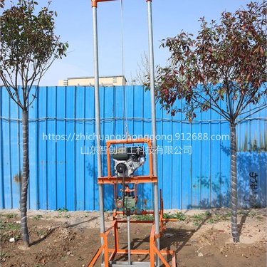 智创 XM70便携式柴油小型打井钻机 柴油动力轻便取芯取样钻机