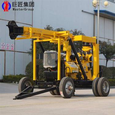 华夏巨匠轮式600型液压钻机 勘探取芯钻机 地表钻机易操作