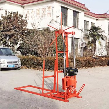 野外山地岩芯取芯岩石层小型水井钻进机 折叠多角度钻孔勘探钻机