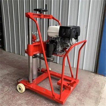 久钻路面钻孔钻机HZ-20内燃机护栏桩孔钻机 轮式混凝土取芯钻机