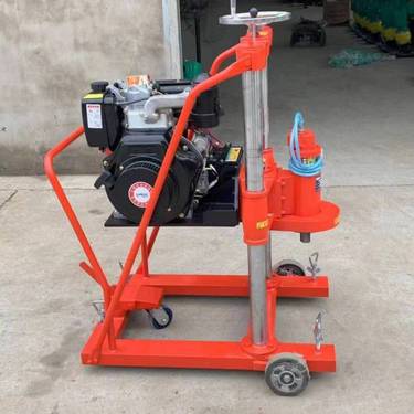 混凝土路面取芯钻机 公路隔离栏安装打孔机 汽油柴油动力强劲