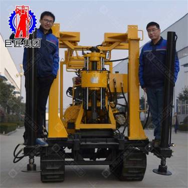 巨匠履带式液压钻探机100米地质取芯钻机 工程勘察取岩心