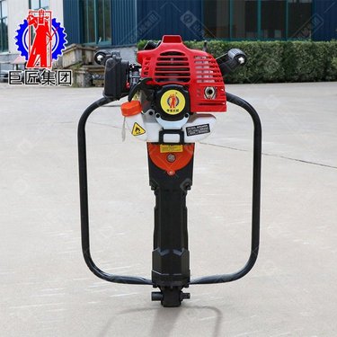 便捷式单人土壤取样机 环境地质勘探内燃取土钻机 冲击式取芯钻机